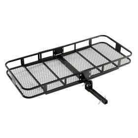 VEVOR 70" x 30" x 6", Hitch Cargo Carrier, 500 lbs Capacity Hitch Cargo Carrier with Ratchet Straps & Cargo Bag