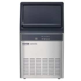 VEVOR 160lbs/24H Commercial Ice Maker, 55 Ice Cubes in 15 Minutes