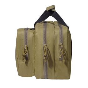 VEVOR Range Bag for 2 Pistols, Tactical Gun Bag with 2 Built-in Removable Pistol Bags & 6 Detachable Magazines (product color: Brown, Item Size: 33 x 20 x 23 cm)